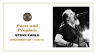 Country Music Hall of Fame to Feature Steve Earle in Poets and Prophets Interview Series