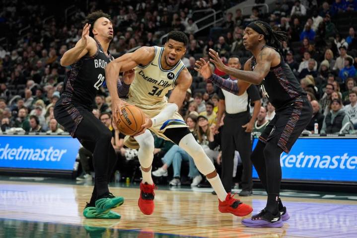 Nets thrashed by Bucks as they get a Giannis Antetokounmpo reminder