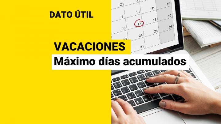 Vacaciones: ¿Cuánto es el máximo de días que un trabajador puede tener acumulados?