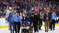 Chris Tanev hospitalized after collision in Maple Leafs' win