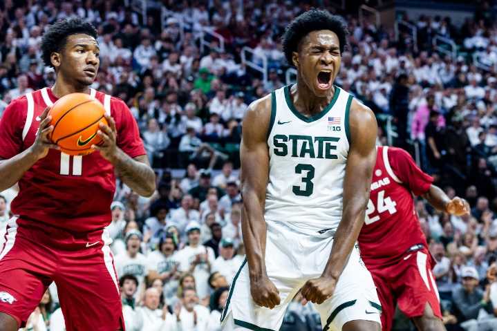 Freshman powers Michigan State to ranked victory over Arkansas