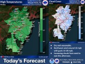 Lehigh Valley weather: Mild Monday gives way to rain, then cold and wind for Thanksgiving