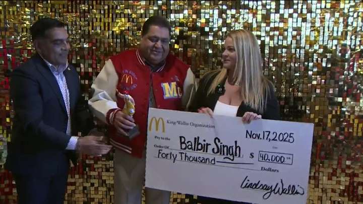 Saugus McDonald’s employee gifted $40,000, honored with special celebration for 40 years of service