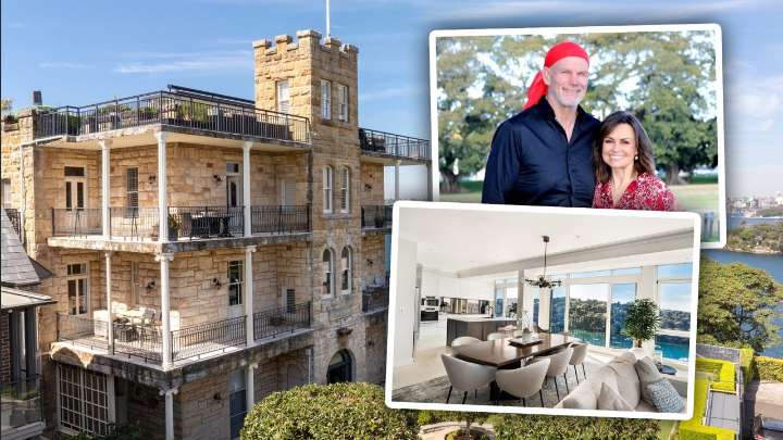 'Aussie battlers' Lisa Wilkinson and Peter FitzSimons downsize into literal castle after selling their Cremorne home for $23m