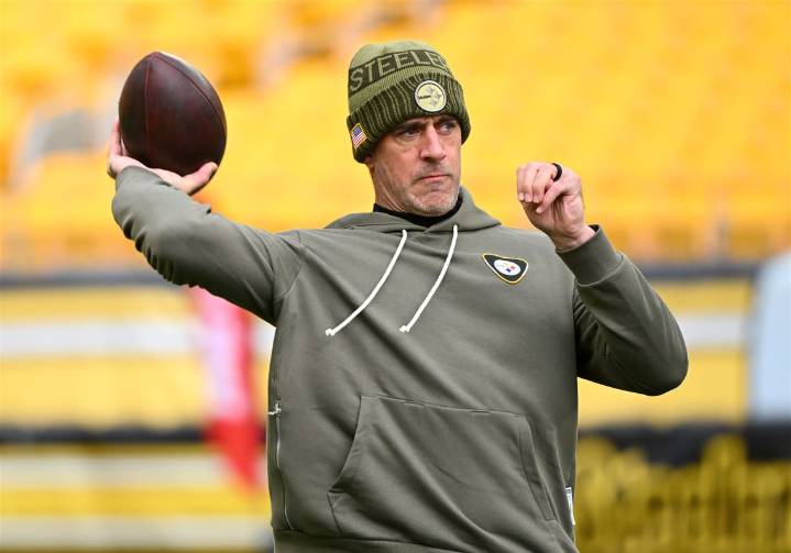 Aaron Rodgers mum on his status for Sunday but outspoken on what needs to change for the Steelers