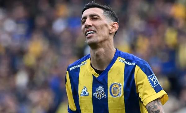 Un mural de Di María fue vandalizado en el club rosarino donde se formó
