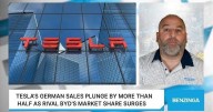 Tesla’s German Sales Plunge By More Than Half As Rival BYD's Market Share Surges