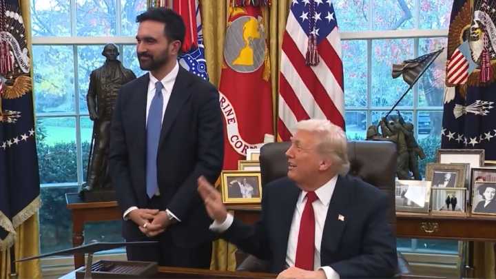 Inesperada cordialidad: Trump bromeó con Mamdani y dijo que está bien que lo llame "fascista"