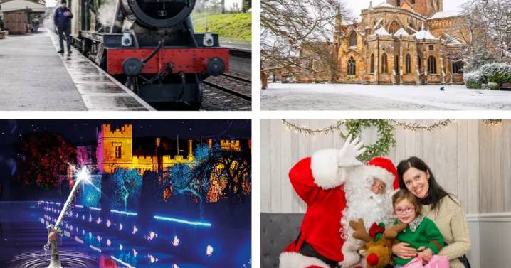 Glowing castles to Santa Steam trains: Your guide to north Gloucestershire's Christmas 2025 events
