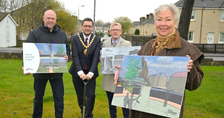 Construction begins on statue for Celtic Legend Tommy Gemmell in Wishaw