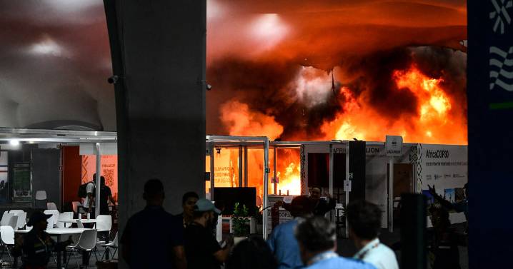 Fire prompts evacuations at U.N. climate talks in Brazil, and 13 suffer smoke inhalation