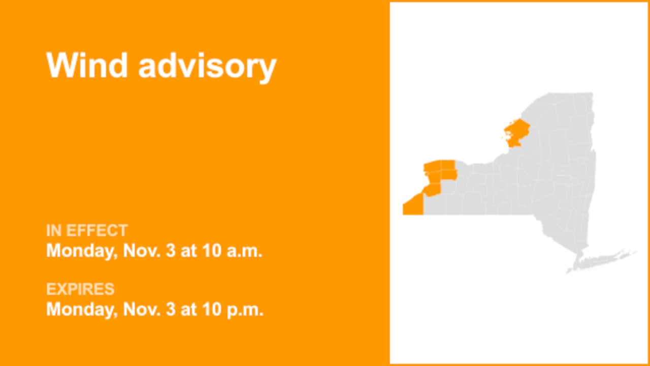 NY weather: Wind advisory in place for New York until Monday night