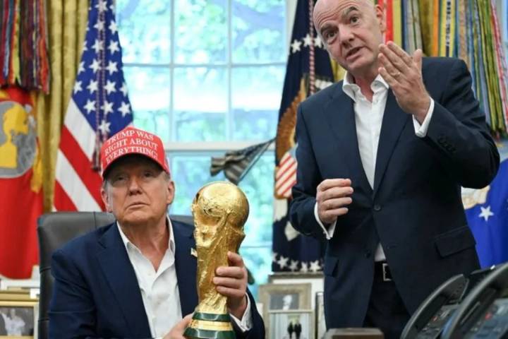 Infantino agradeció a Trump por su ayuda para organizar el Mundial de 2026