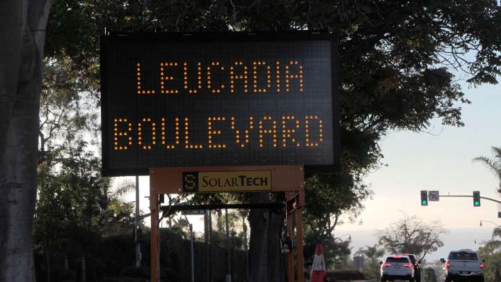 Prankster hacked electronic road sign to display rude, obscene messages