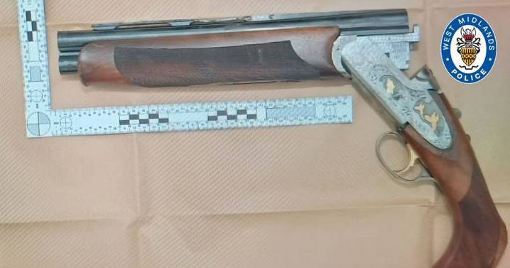 Shotgun and ammunition seized at Solihull home as two arrested