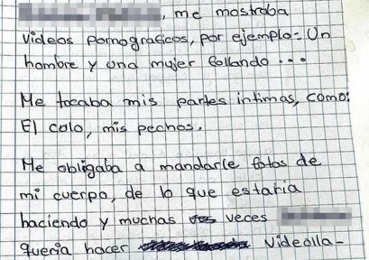 «Me tocaba mis partes íntimas: el culo, mis pechos...»