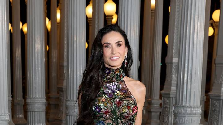 Demi Moore Dons a Floral Twist on the Naked Dressing Trend at the 2025 LACMA Art + Film Gala