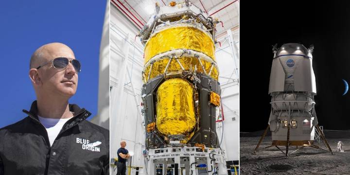 Jeff Bezos presenta la nave espacial de Blue Origin que irá a la Luna