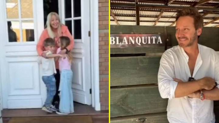 Paseo en helicóptero y un emotivo reencuentro con su abuela: Así fue la visita de los hijos de Benjamín Vicuña a Chile