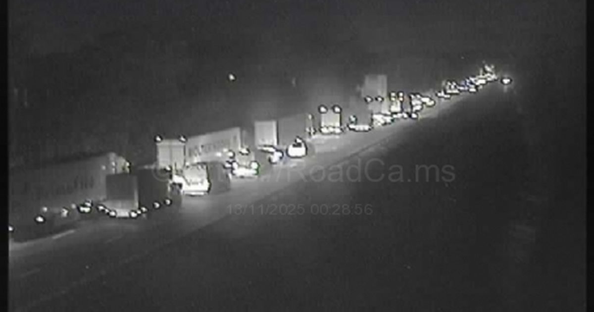 M20 traffic live: Van and car crash closes busy motorway in early hours