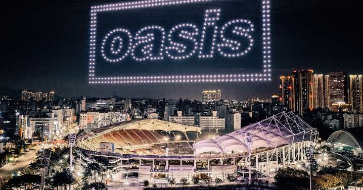 Cómo, dónde y a qué hora ver el show de drones de Oasis previo al concierto en Chile
