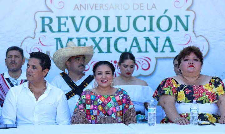Destaca Blanca Merari participación de portomorelenses en conmemoración del aniversario de la Revolución Mexicana