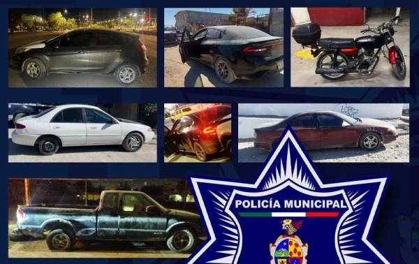 Recupera SSPM diez vehículos robados