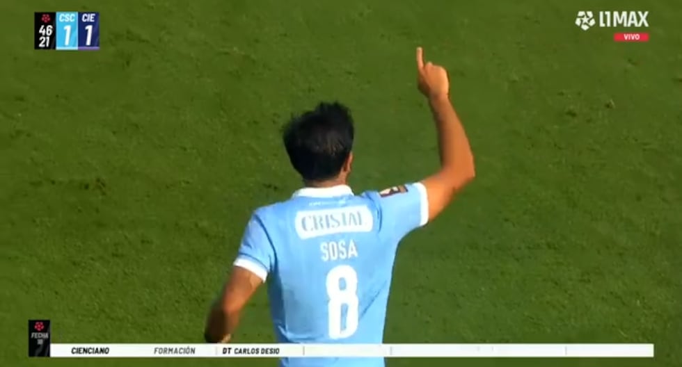 Gol de Leandro Sosa hoy en el Sporting Cristal vs Cienciano por el Torneo Clausura | Liga 1 Te Apuesto