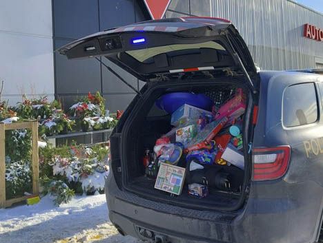 OPP's Stuff-a-Cruiser toy collection supporting Kincardine area kids