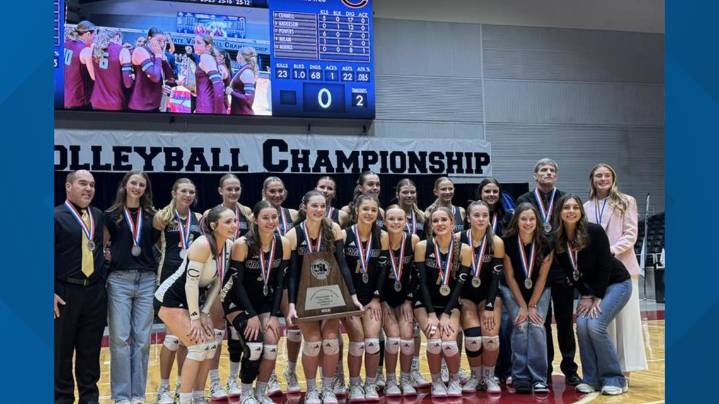 Crawford volleyball falls to Iola in state championship match