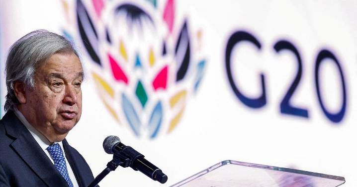 UN chief Guterres urges G20 to use power to ease global suffering