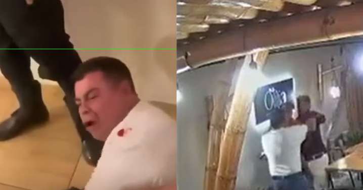 Fiscal y abogado protagonizan brutal pelea a botellazos en Casma