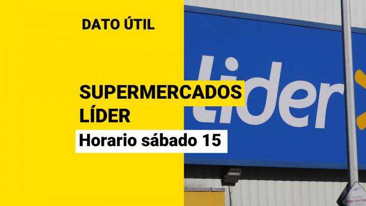 Supermercados Líder: ¿Cuál es el horario para este sábado 15 de noviembre antes de elecciones?