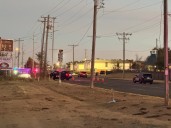 Suspect holding machete killed in officer