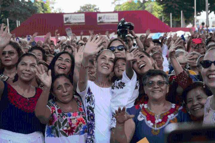 Sheinbaum destaca en Quintana Roo que la Pensión Mujeres Bienestar ya beneficia a más de 3 millones