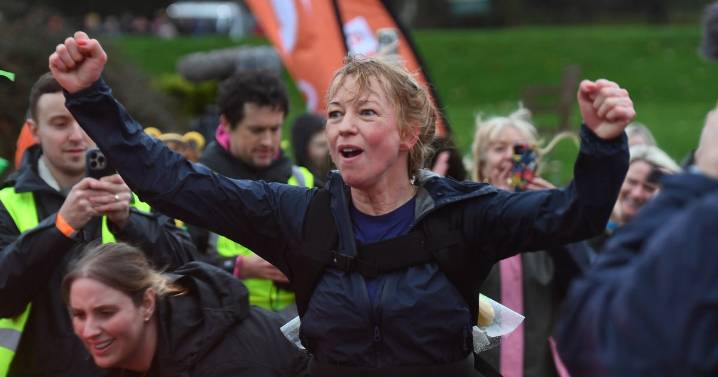 Sara Cox finishes epic 135-mile Children in Need challenge in 20 emotional pictures