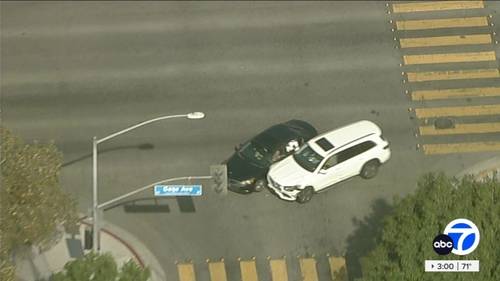 Chase suspect in custody after sideswiping innocent driver in Huntington Park