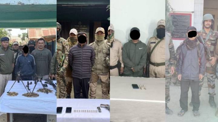 Manipur police arrest four militants in statewide crackdown