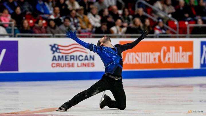 Figure skating-France's Aymoz claims first Grand Prix win at Skate America