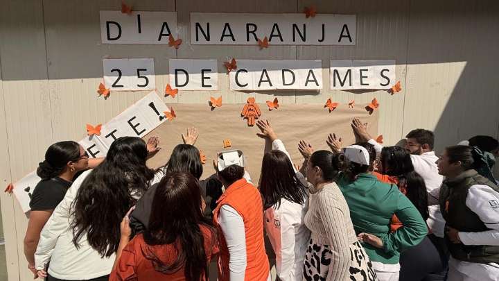 Promueve IMSS Hidalgo acciones por el Día Naranja en la UMF No. 18