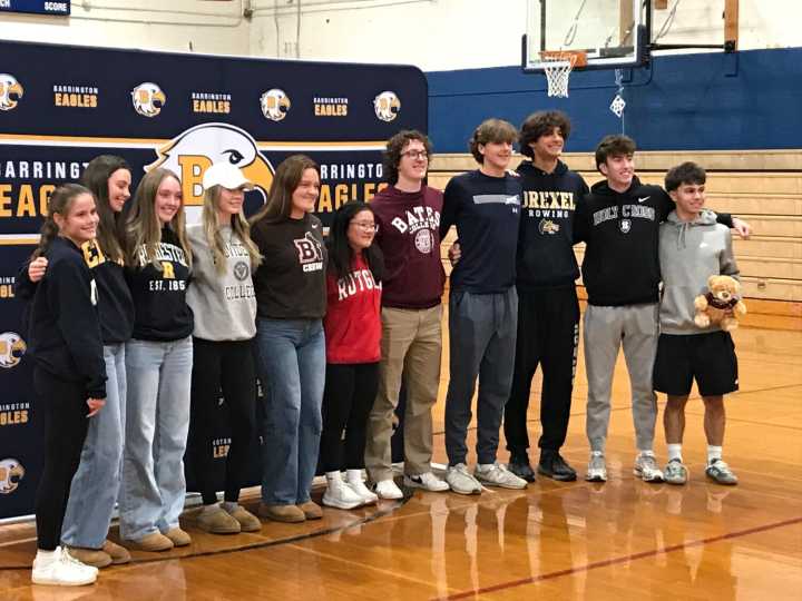 Barrington High School standouts sign NCAA letters of intent