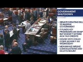Day 41 of government shutdown: Senate still debating reopening bill