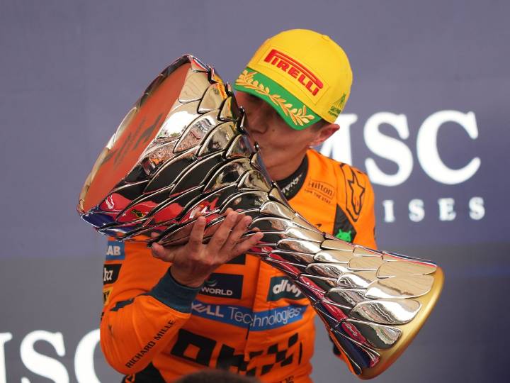 Lando Norris boosts title hopes by winning Sao Paulo GP with Oscar Piastri fifth