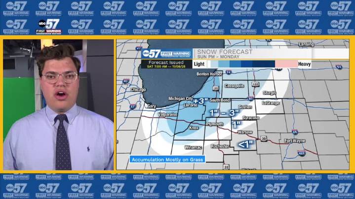 Dreary conditions start a wintery weekend