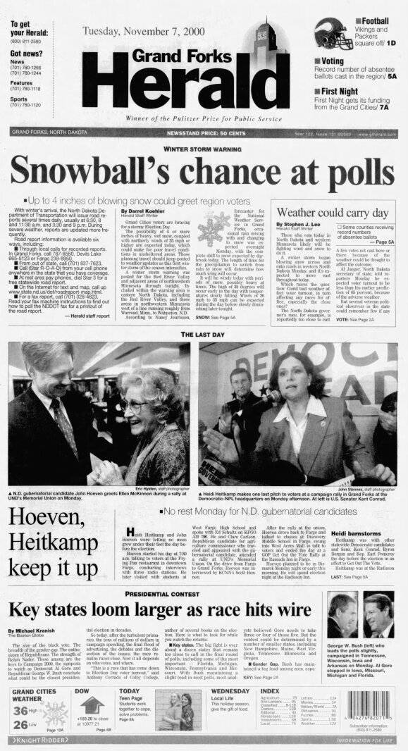 Today in History: November 7, 2000 - Police search for window