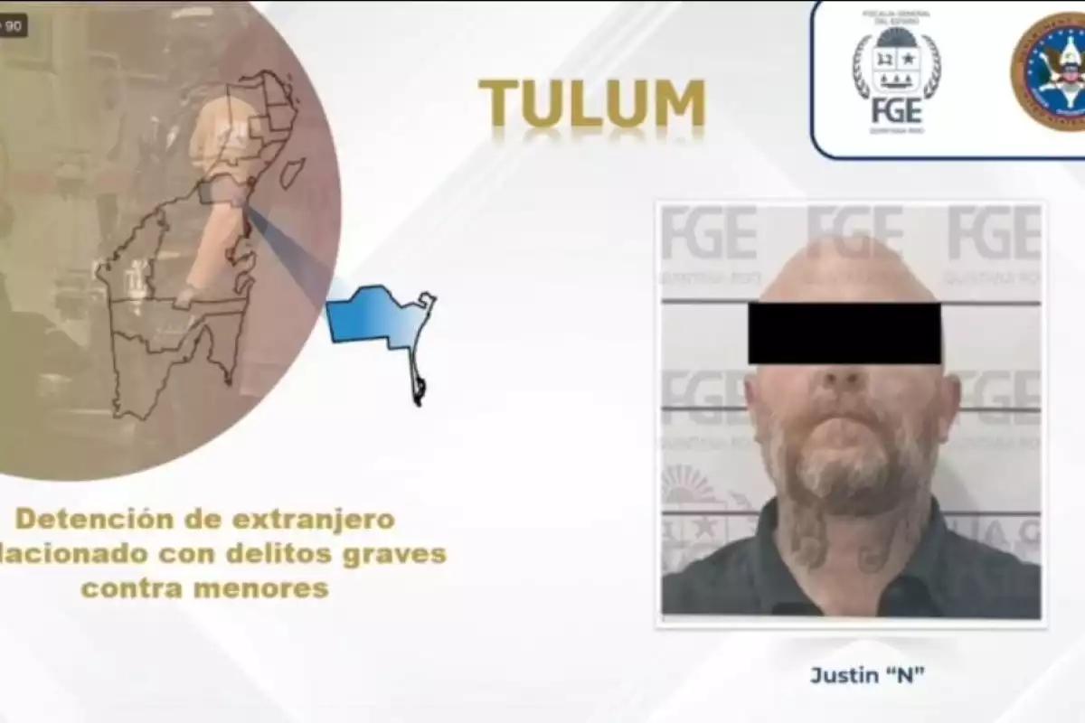 Detienen en Tulum a estadounidense buscado por delitos sexuales contra menores