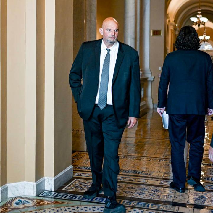 Fetterman is released from the hospital after a fall