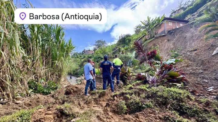 Antioquia atiende emergencias a causa de las fuertes lluvias en tres municipios