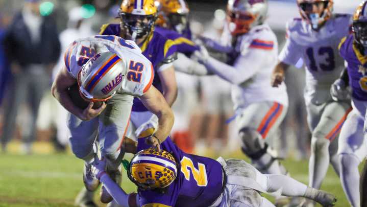 Hear Bolles football's Xander Edwards speak after the Bulldogs regular season finale win vs Columbia