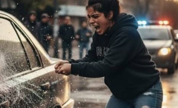 Una joven, por 2 meses, no tendrá contacto con su expareja por romperles los vidrios del auto